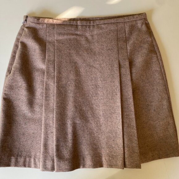 Y2K Vintage ESPRIT Pleated Wool Pink Miniskirt - Picture 3 of 3